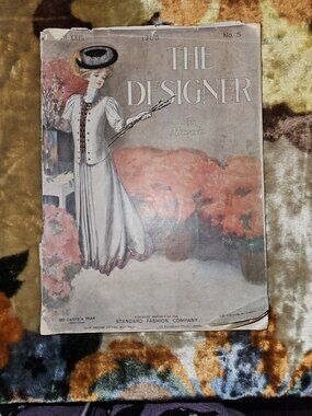 MARCH 1906 DESIGNER MAGAZINE BOOK NEWS INSTRUCTIONS CORSETS ANTIQUE SEWING